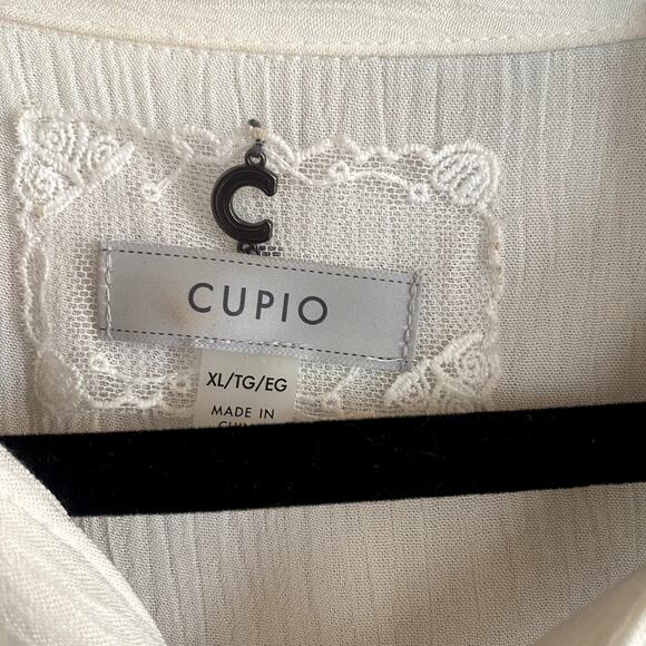 Cupio blue and white printed button up dress size XL - Picture 3 of 8